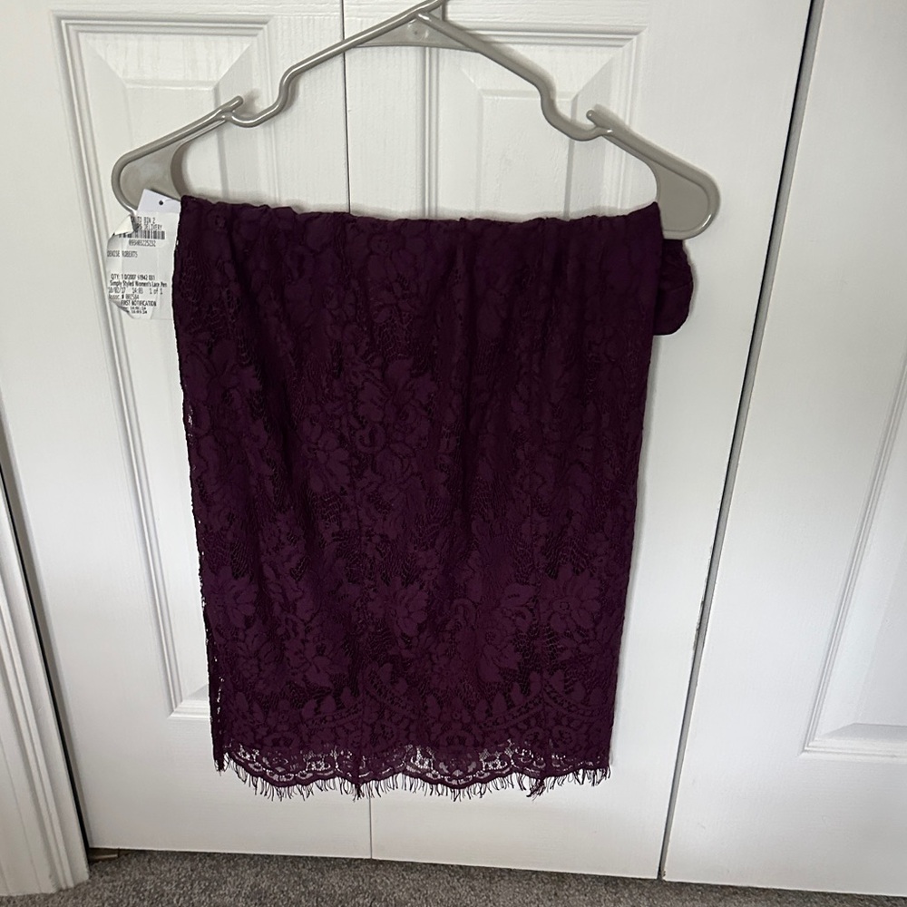 Black or Purple Lace Skirts